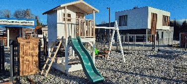 Holz Spielhaus auf Stelzen Kinder Garten mit Sandkasten Schaukel Konstruktion Gesuch 39619 Bild 2