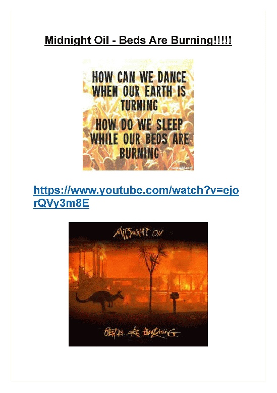 How can we dance when our earth is turning? How do we sleep while our beds are burning? Bild 1