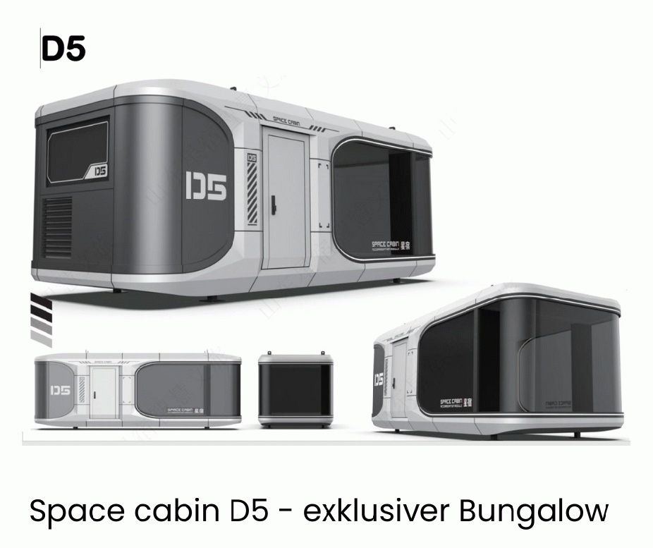D5 Space Cabin Modulhaus Fertighaus Minihaus Wohncontainer Bungalow Gartencontainer Bild 1