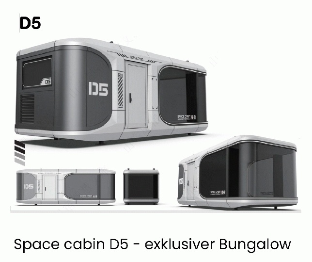 D5 Space Cabin Modulhaus Fertighaus Minihaus Wohncontainer Bungalow Gartencontainer