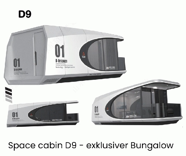D9 Space Cabin Modulhaus Fertighaus Minihaus Wohncontainer Bungalow Gartencontainer