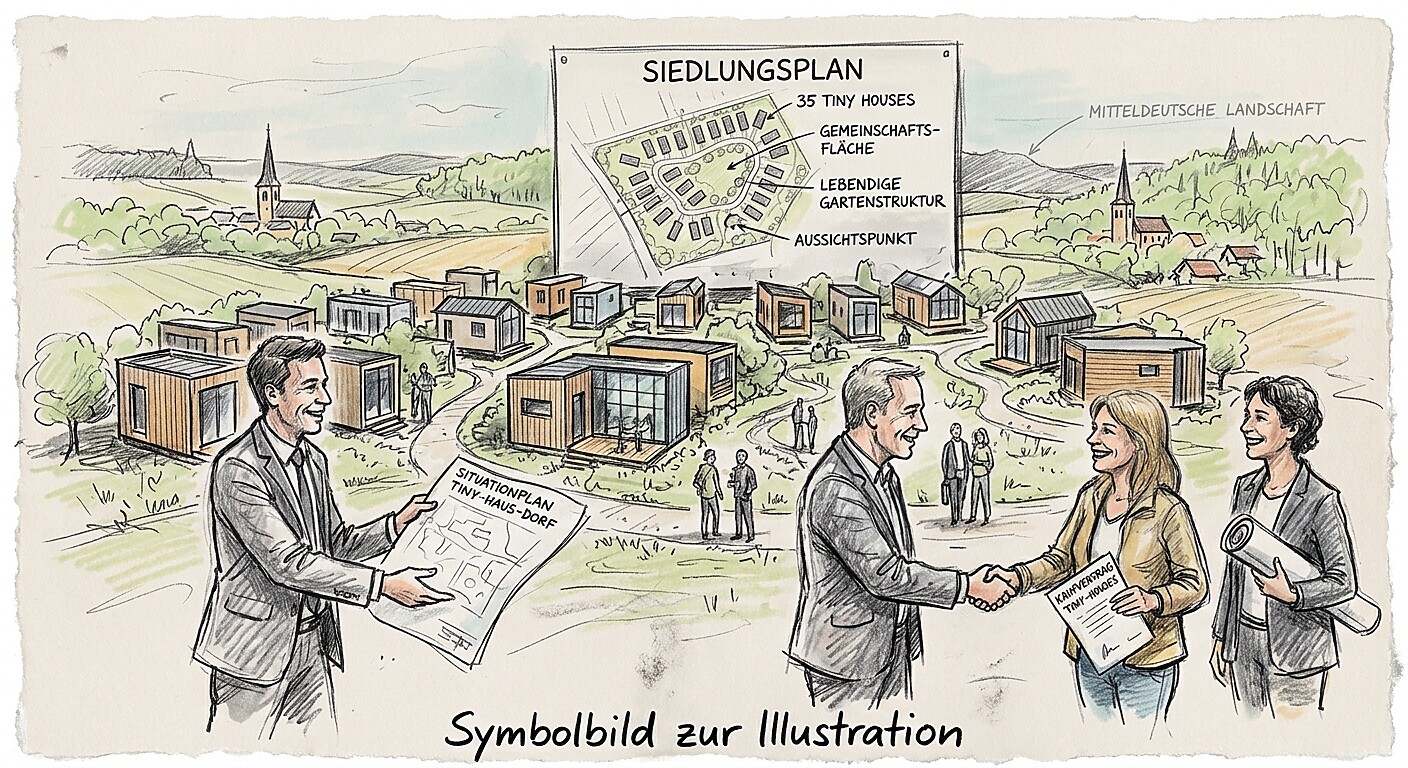 Business / Industrie/Baden-Württemberg: Projekt (Tiny-Village) in Deutschland mit genehmigtem 2 Mill.Euro Darlehensvertrag abzugeben.