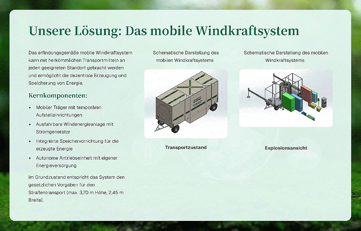 Neue Produkt-Info: Herkömmliche Windkraftanlagen sind unflexibel.